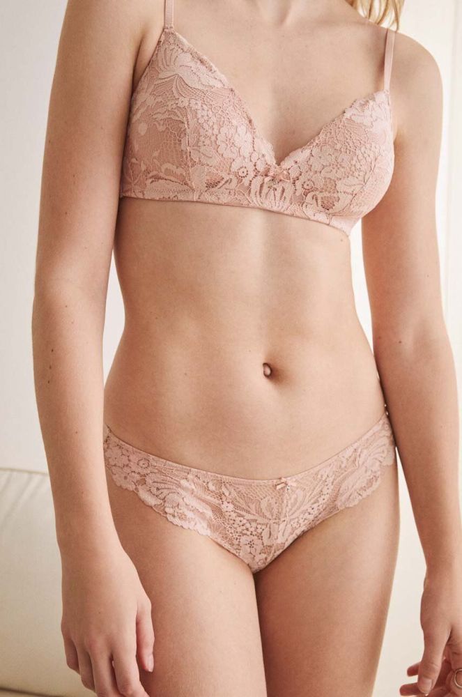 Стринги women'secret FEMININE MICRO колір рожевий 8325185