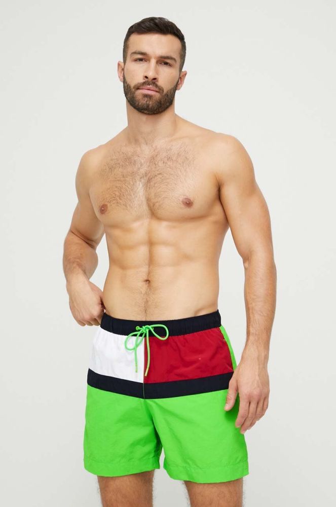 Купальні шорти Tommy Hilfiger колір зелений (3018105)