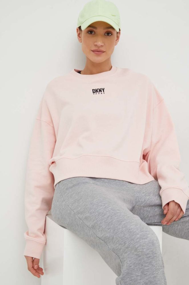 Кофта Dkny жіноча колір рожевий однотонна (2910833)