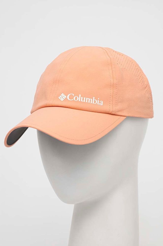 Кепка Columbia Silver Ridge III колір помаранчевий однотонна