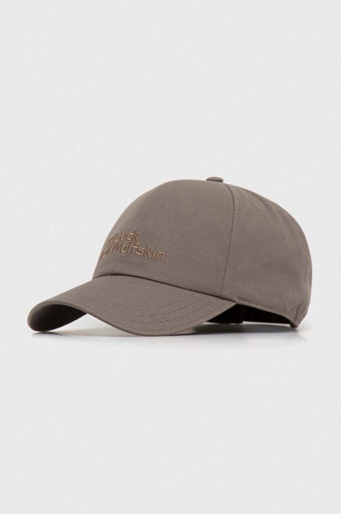 Кепка Jack Wolfskin колір сірий з аплікацією (3153072)