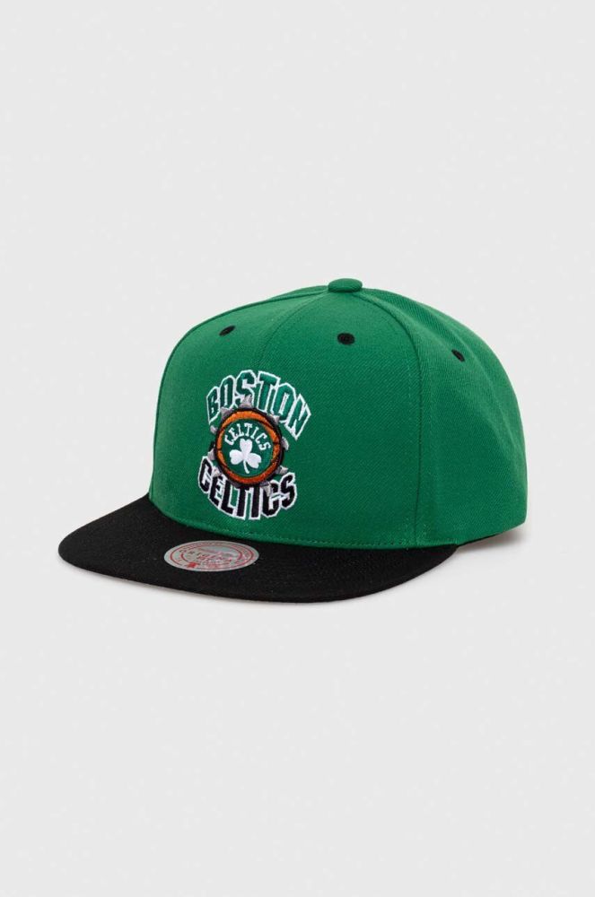 Кепка Mitchell&Ness Boson Celtics колір зелений з аплікацією