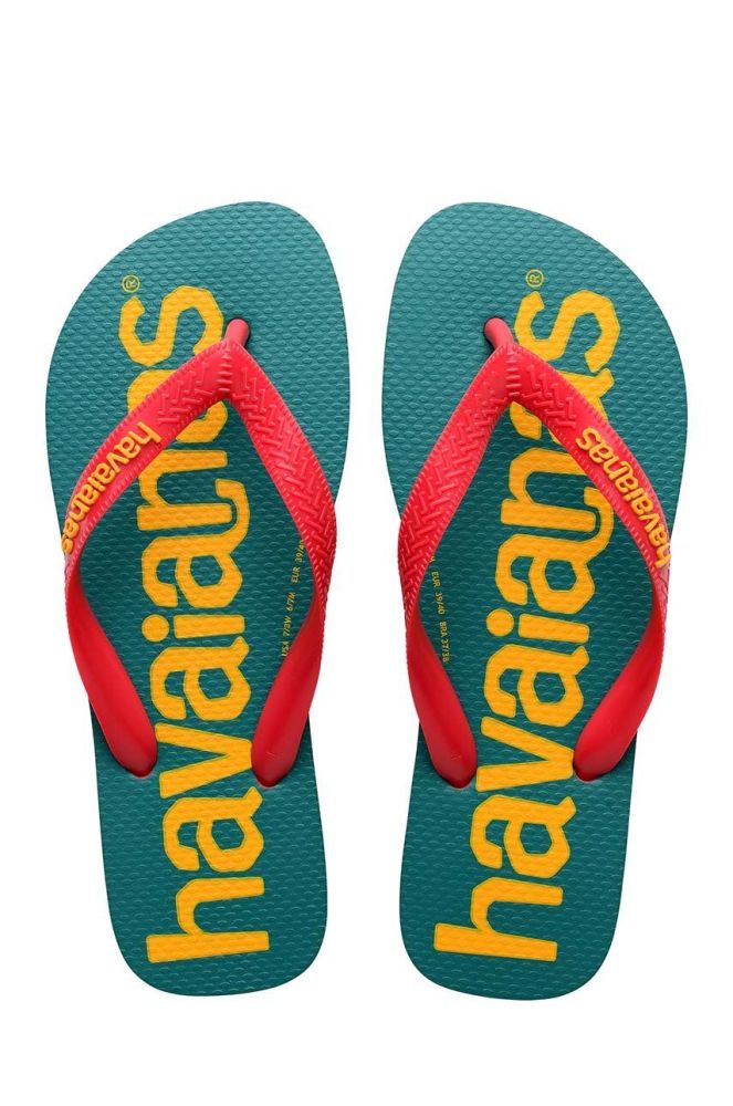 Дитячі в'єтнамки Havaianas LOGOMANIA колір бірюзовий (3252529)