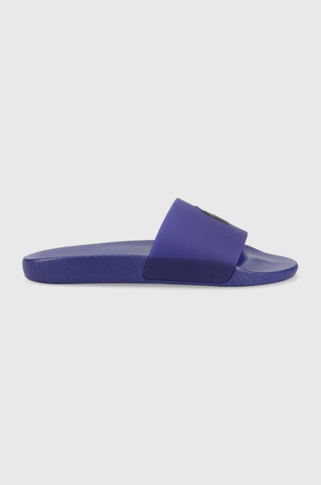 Шльопанці Polo Ralph Lauren Polo Slide чоловічі 809892946001 колір блакитний