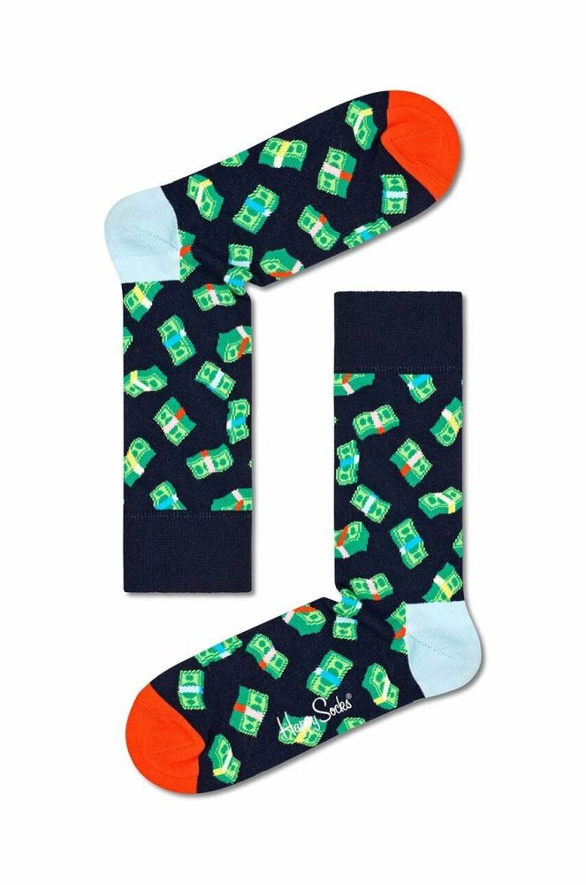 Шкарпетки Happy Socks Money Money колір синій