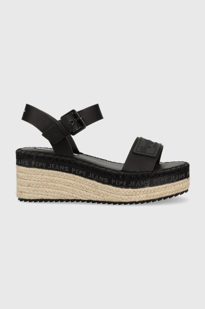 Сандалі Pepe Jeans WITNEY жіночі колір чорний на платформі