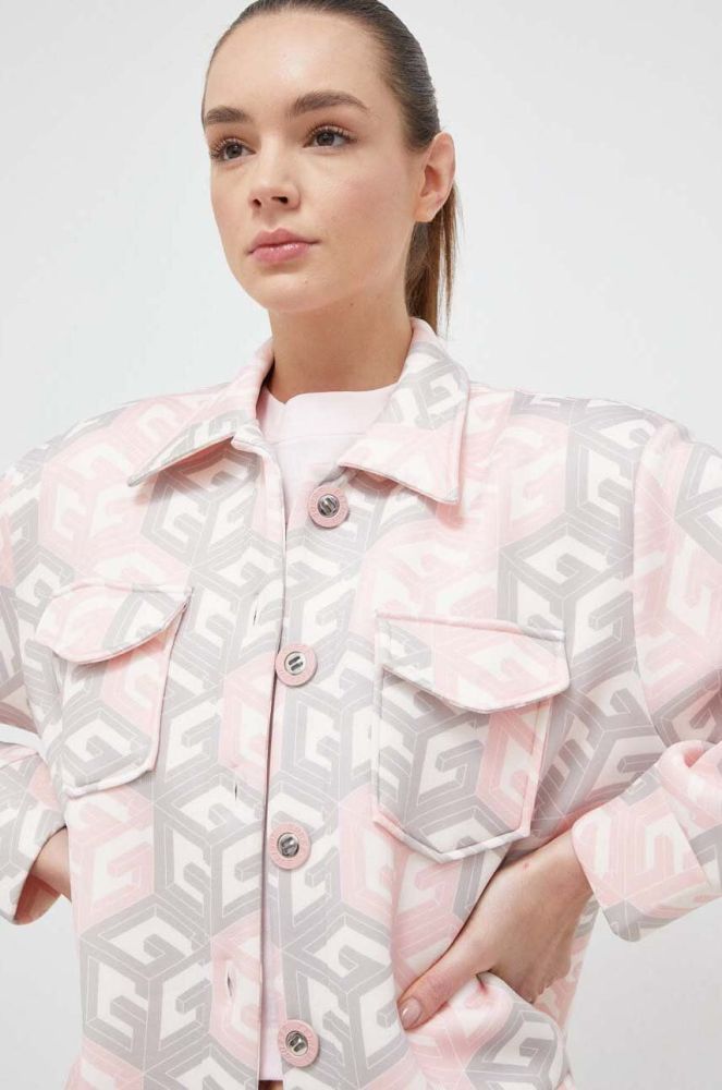 Сорочка Guess колір рожевий