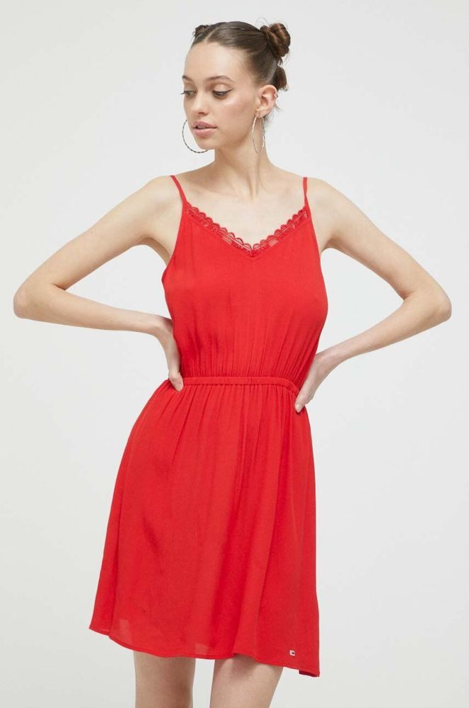 Сукня Tommy Jeans колір червоний mini розкльошена (3140827)