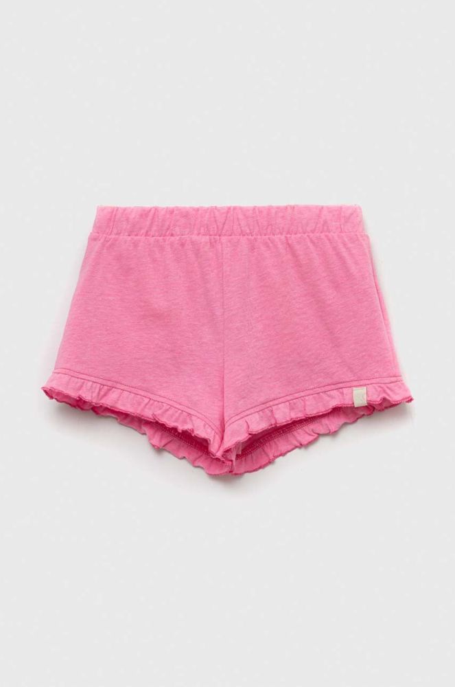 Дитячі шорти United Colors of Benetton колір рожевий однотонні (3234418)