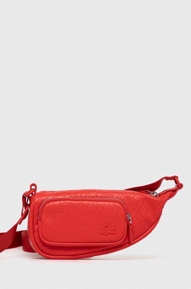 Сумка на пояс Lacoste колір червоний