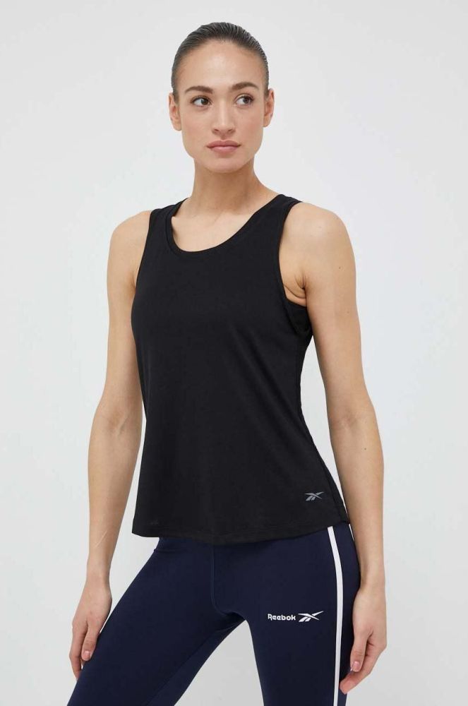 Топ для тренувань Reebok Activchill+DreamBlend колір чорний