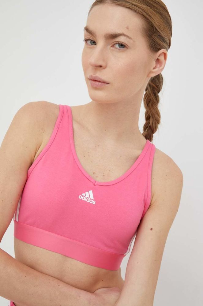 Топ adidas жіночий колір рожевий