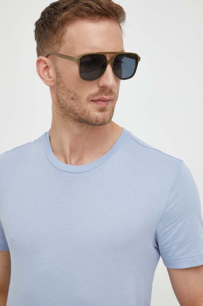 Бавовняна футболка Polo Ralph Lauren 3-pack колір синій однотонний (3386669)