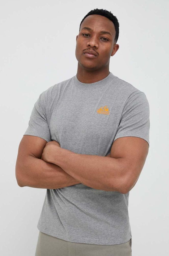 Футболка Marmot Peaks Tee чоловіча колір сірий меланж
