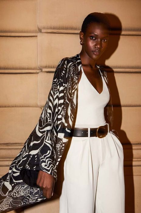 Answear Lab колір чорний візерунок