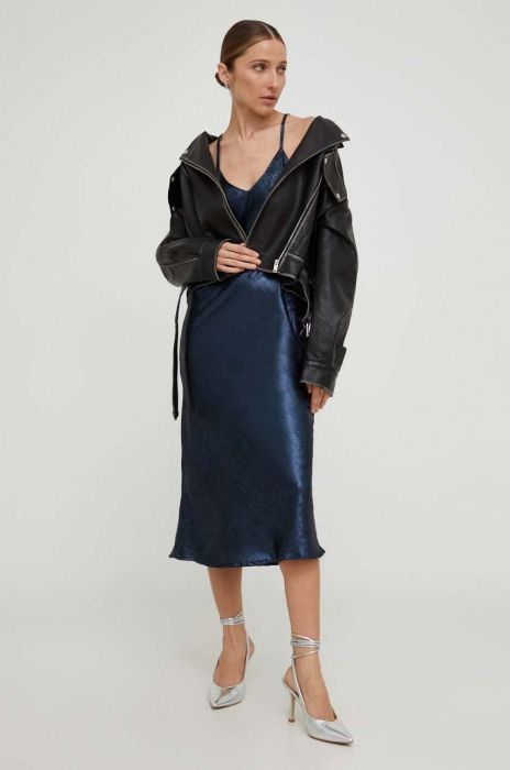 Сукня Answear Lab колір синій midi пряма (3606667)