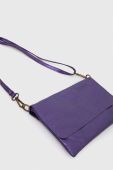 Шкіряна сумка Answear Lab колір фіолетовий