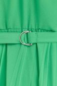 Сукня з домішкою шовку Beatrice B колір зелений maxi розкльошена